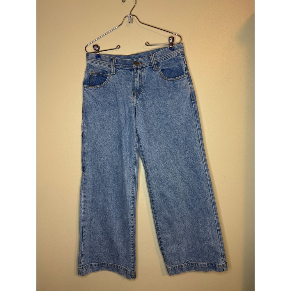 John Galt Brandy Melville Wide Leg Carpenter Jeans Medium Wash Blue Size S